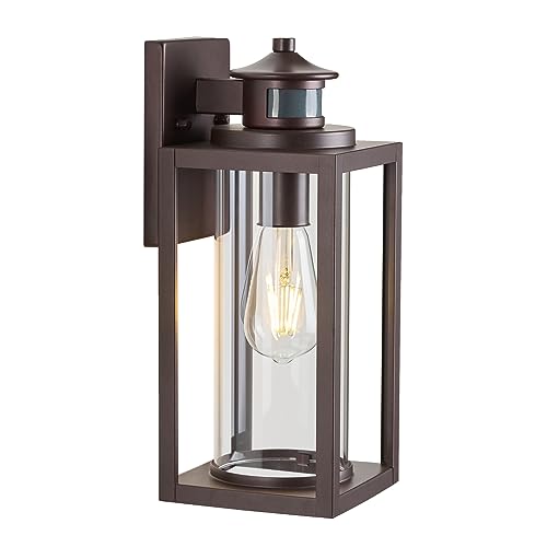 13 Inch Oil Rubbed Bronze Motion Sensor Outdoor Wall Light 1 Pack (Bronze / 1 Pack H13" Motion)