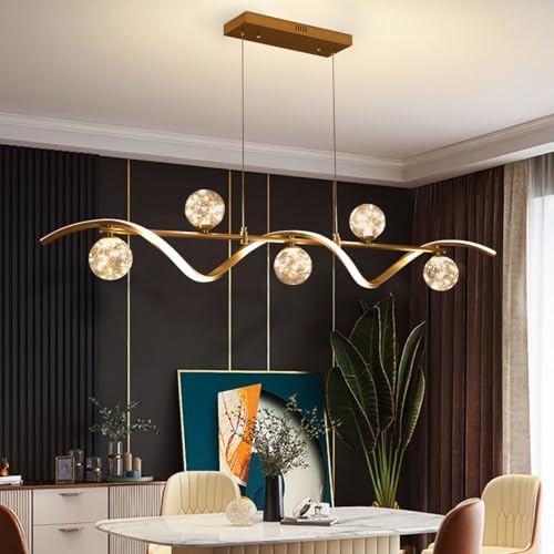 Modern Kitchen Island Lighting (Gold / 6-Light)