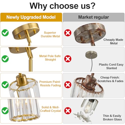 Crystal Chandelier Pendant Lights Kitchen Island