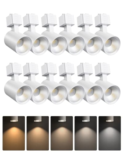 12 Pack LED Track Lighting Heads (White / 12 Pack)
