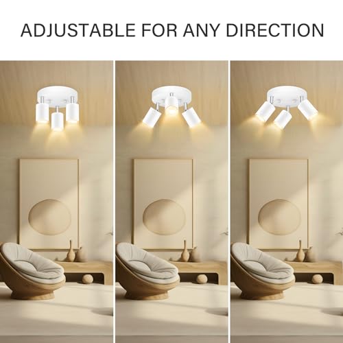 LED 3 Light Track Lighting Kit (White)