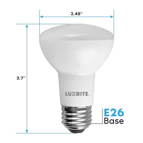 BR20 LED Light Bulb (6 Count (Pack of 1) / 3500k (Natural White))