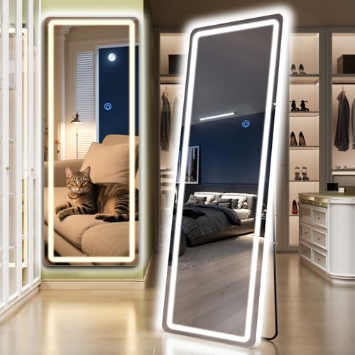 Standing Mirror Full Length with LED Lights (Rectangular / 68"L x 26"W)