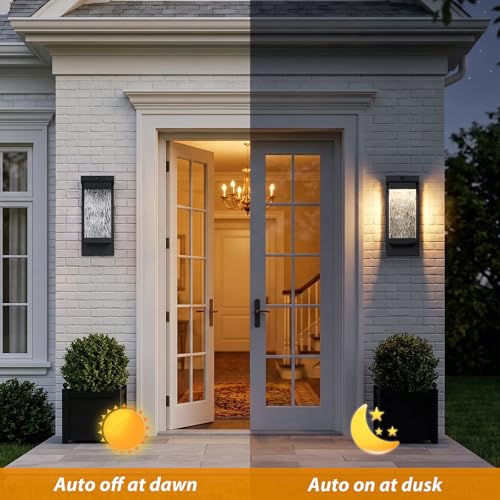2 Pack Motion Sensor LED Outdoor Lights (Motion Sensor- 2 PACK / Black)