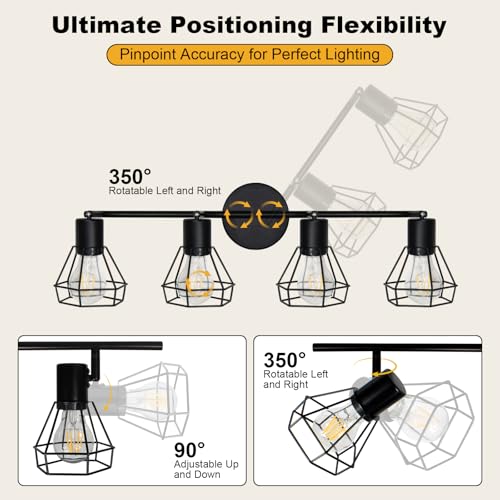4 Light Track Lighting Farmhouse (4-Light)
