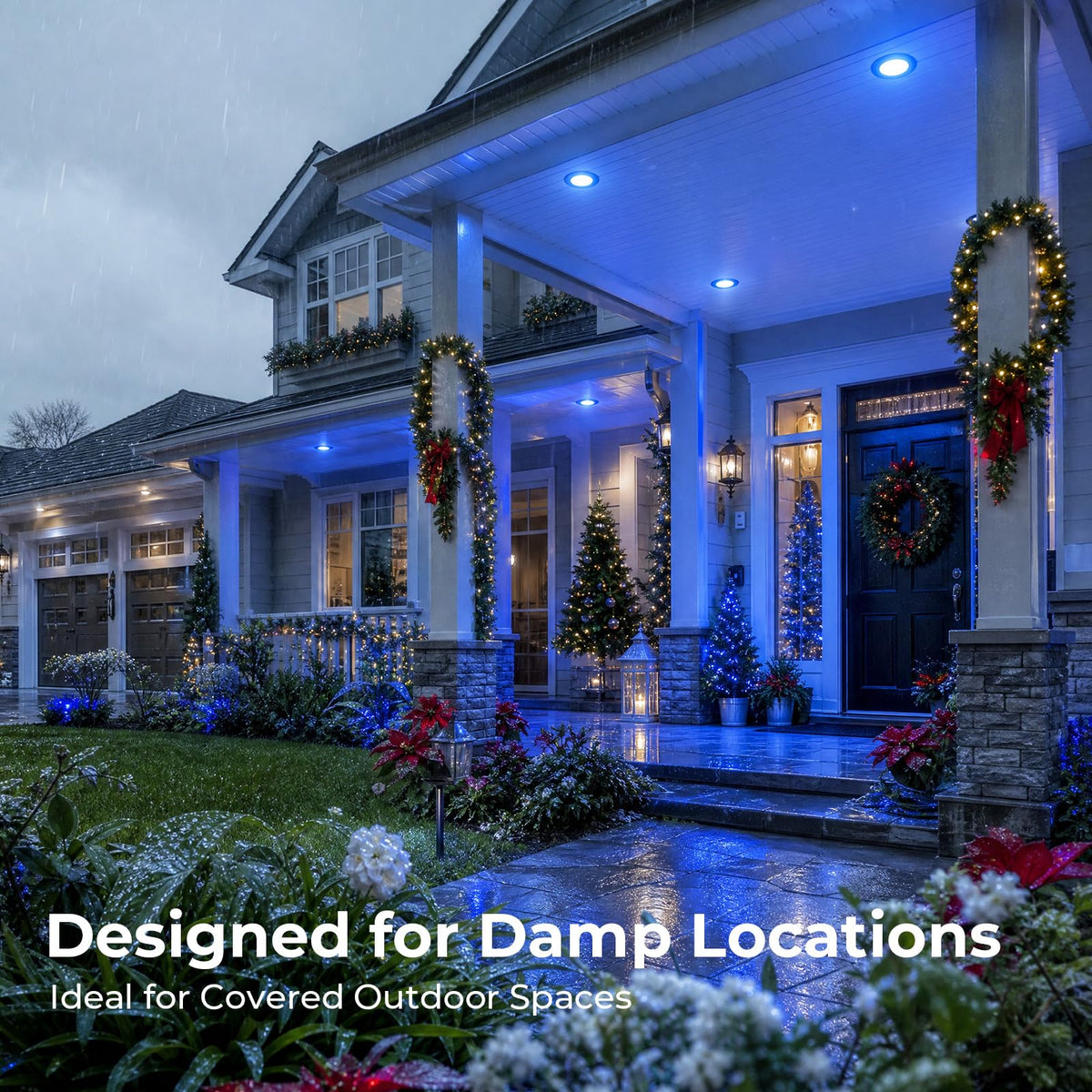 PAR38 Dimmable Blue Light Bulb (Blue / 2 Pack)