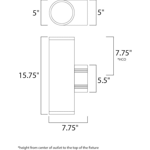 Lighting Lightray 2 (Architectural Bronze)