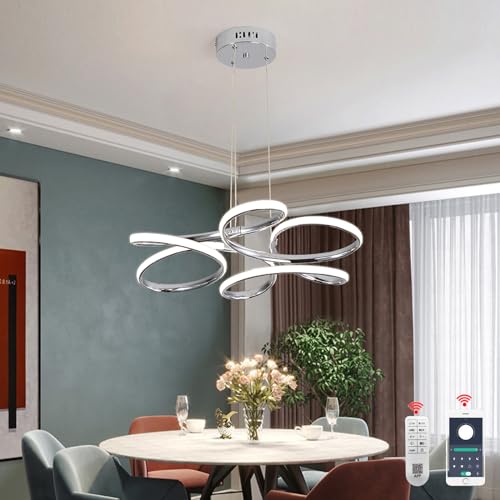 Modern Floral LED Chandelier