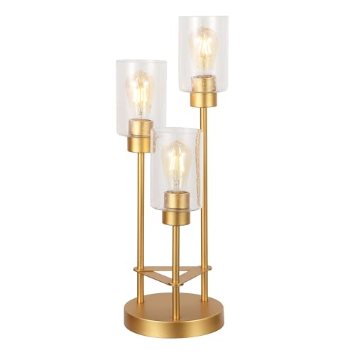 Axel 3 Light Candlestick Accent Table Lamp 20.5" (Gold Painting / 20.5")