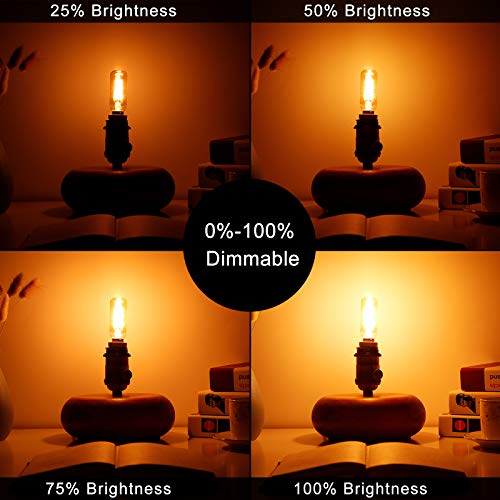T6 E12 Bulb 40 watt Candelabra Light Bulbs (Utral Warm White 2200k 4w)