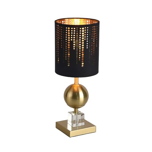 Modern Table Lamp with Black Linen Shade