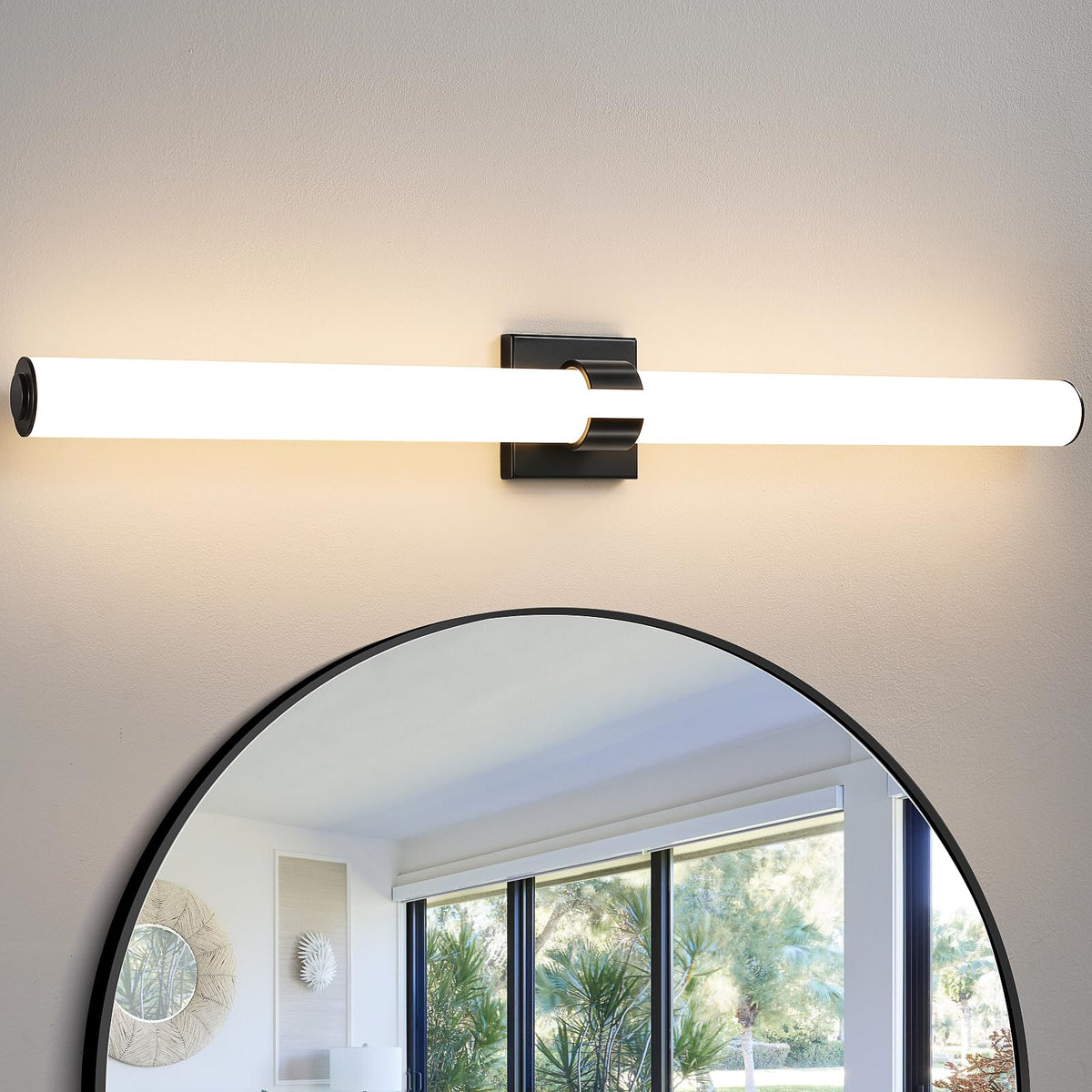 Bathroom Vanity Light (Black / 39 INCH)