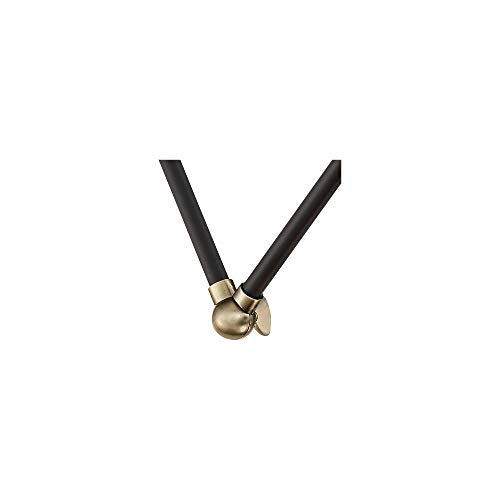 Wray Black and Antique Brass Plug (Set of 2 - Brass and Black)