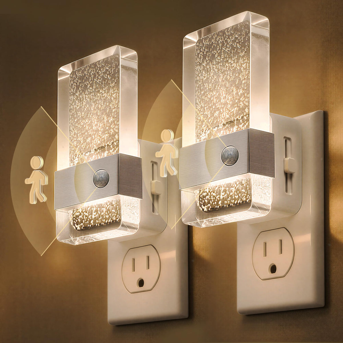 Motion Sensor Night Light (Matte Silver)