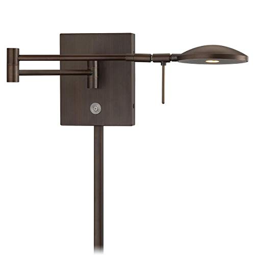 P4338 647 George's Reading Room LED Swing Arm Wall Lamp (Copper Bronze Patina)