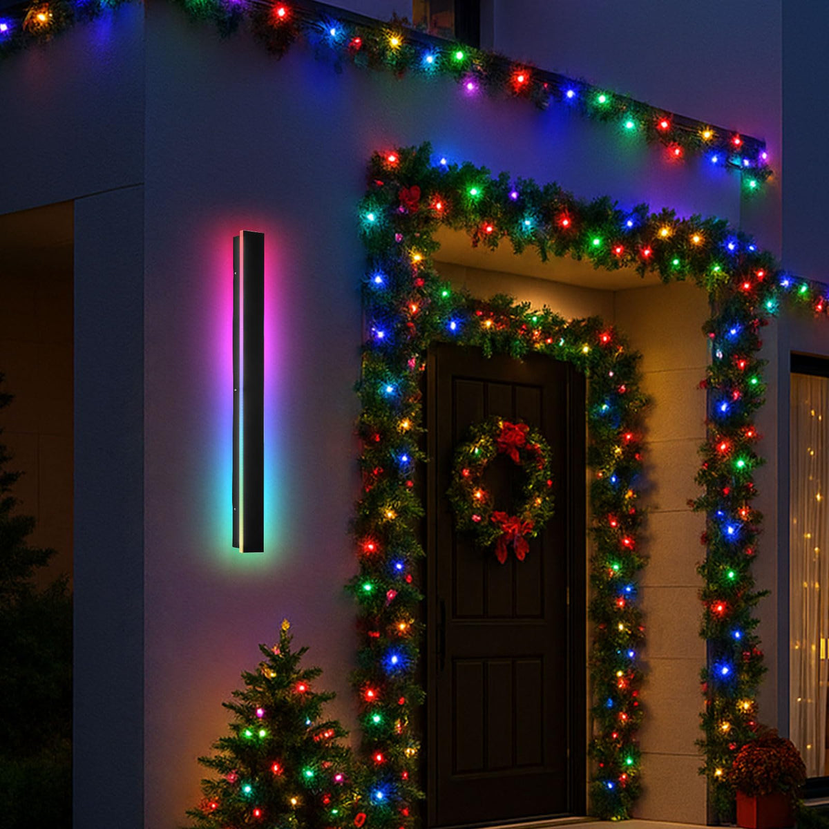 Outdoor Lights for House (RGB (Red, Green, Blue) / 1pack-31.5Inch*2inch)