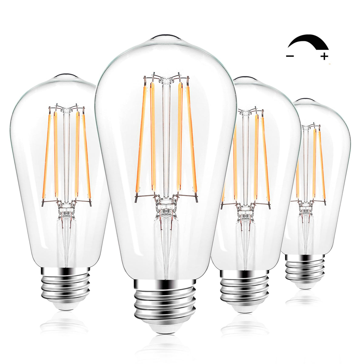 LED Light Bulbs Dimmable Vintage Edison Bulb (2700 Warm White)