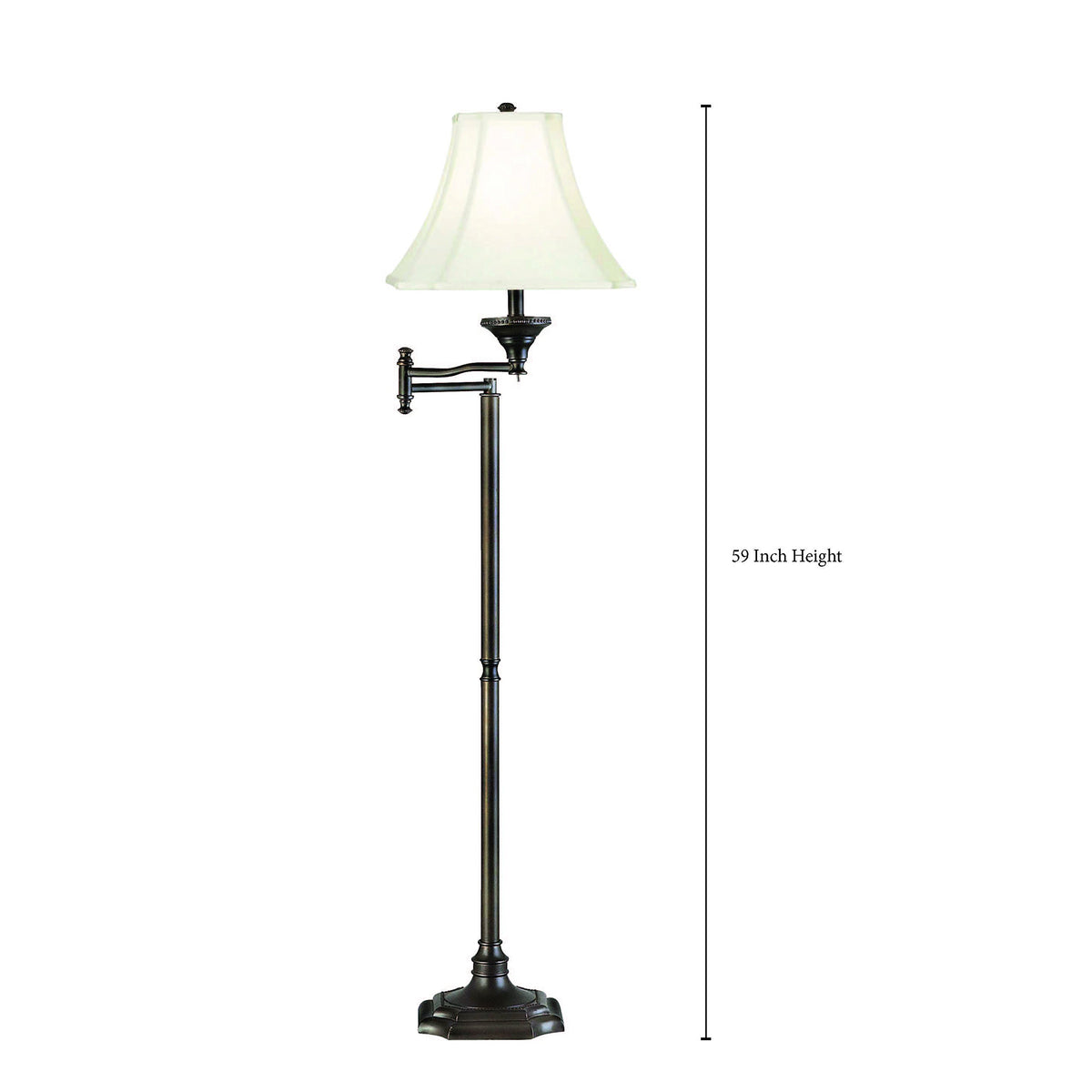 33051BBZ Wentworth Swing Arm Floor Lamp with Burnished Bronze Finish (Swing Arm Floor Lamp)