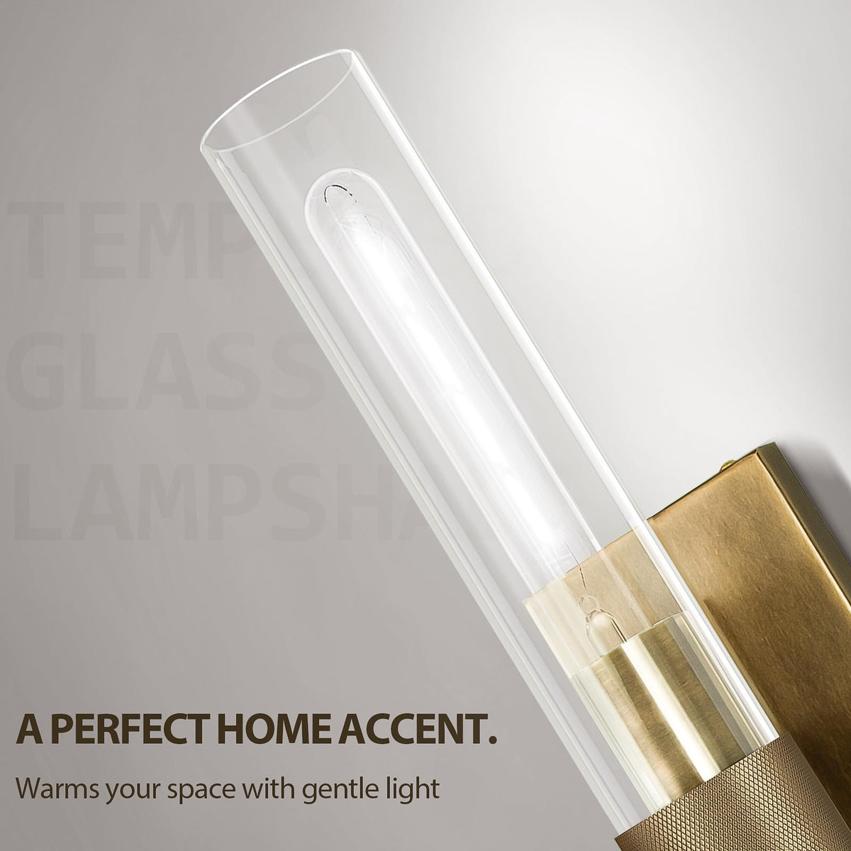 Brass Bathroom Vanity Wall Sconces (Bronze-A-White / 22.8"-1 Pack)