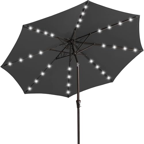 Patio Umbrella with Solar Lights