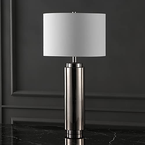 Couture Lighting Collection Terry Modern Metal Pillar Nickel (Nickel/White)