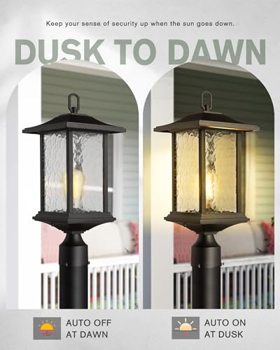 Dusk to Dawn Outdoor Post Lights (POST MOUNT X 2 (JUST SENSOR))