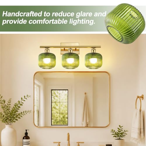 Tulip Lamp Shades Replacement (Green Oval)