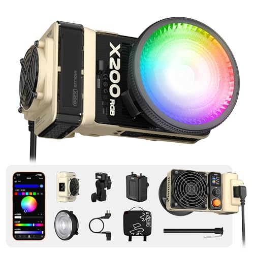 MOLUS X200 RGB Combo 200W Professional Portable COB Video Light (X200 RGB COMBO)