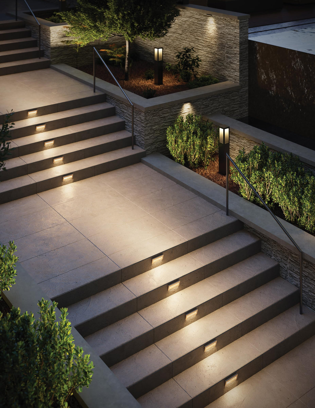 Taper 12V Integrated LED Horizontal Step Light (Satin Black / Horizontal Step Light)