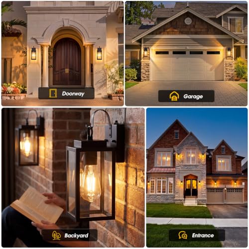 13" Dusk to Dawn Porch Light (13'' 1 PACK / Black)