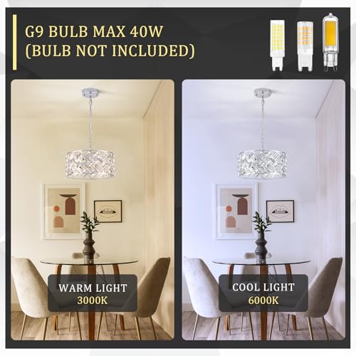 12" Chrome Crystal Chandelier (Small Chrome)