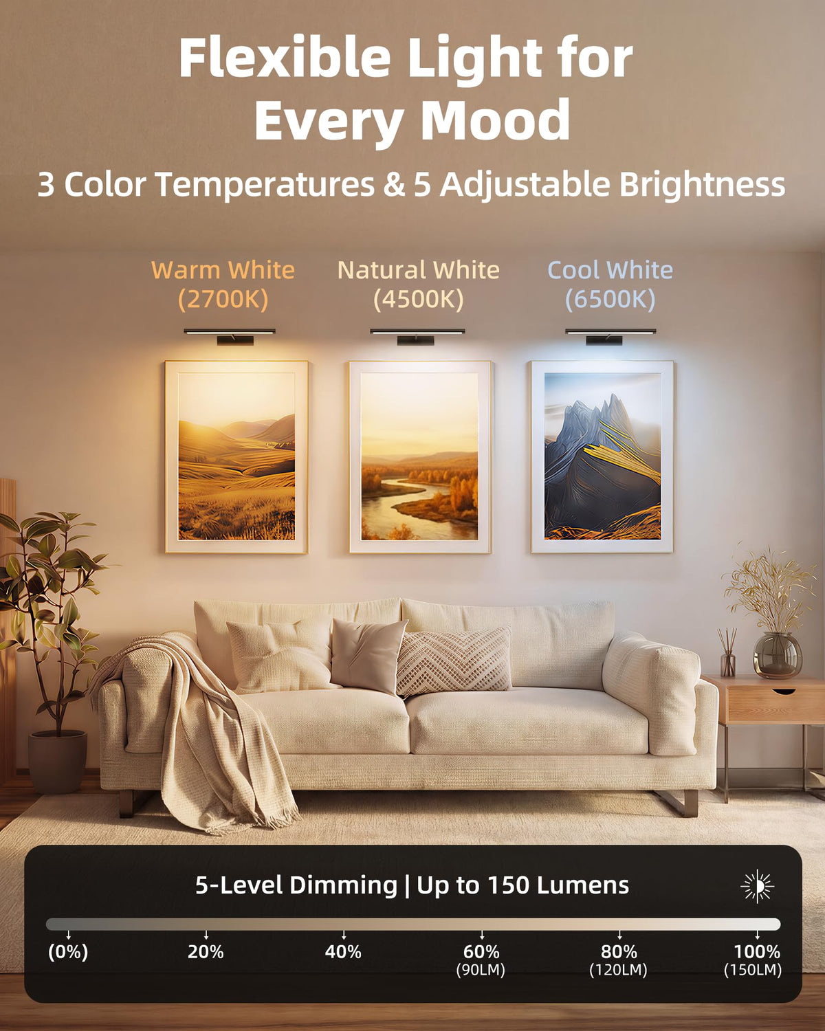 Picture Light for Wall (Black / 13inch)