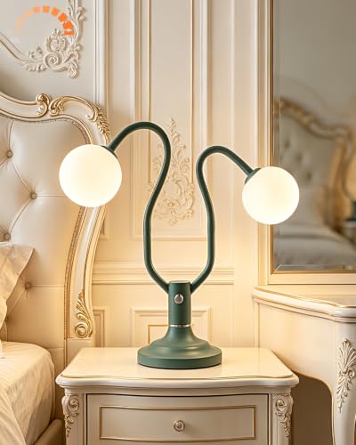 Green Globe Table Lamp Magic DIY Arms G9 Bulbs Included Dimmable (15-Green-Globe-2U-Magic DIY Arms)