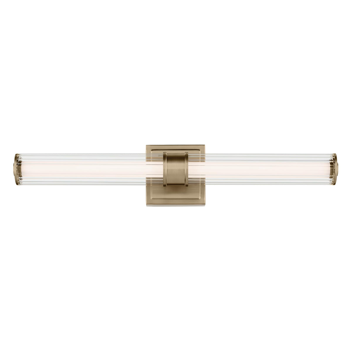 Laurene LED Bath Bar Light (Fluted Glass / 26.5 inch / Champagne Bronze)