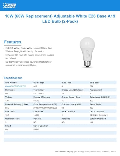A19 LED Light Bulb