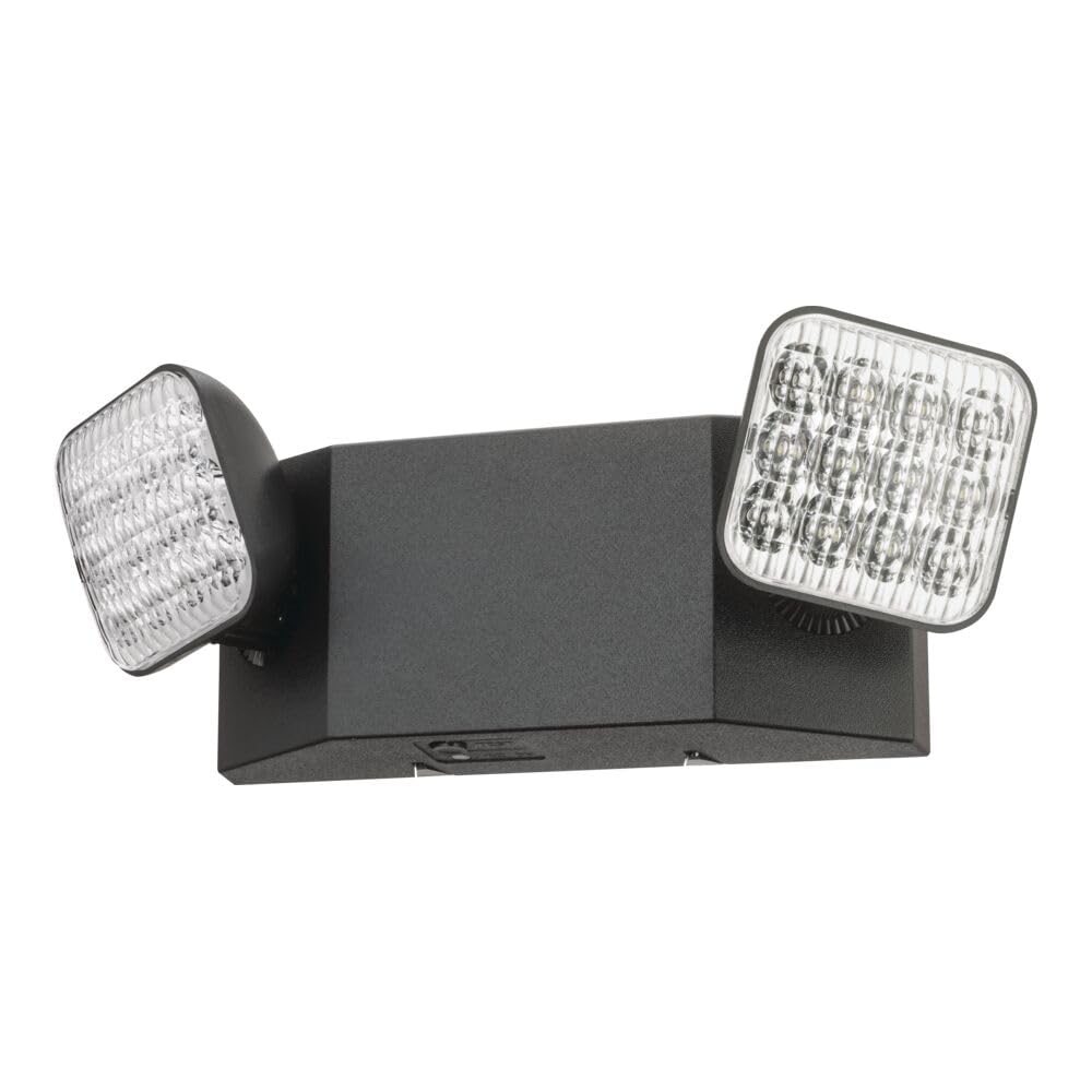 Basics LED Emergency Light (Generation 3 (Black, 1-Pack) / Square Lamp (MVOLT))