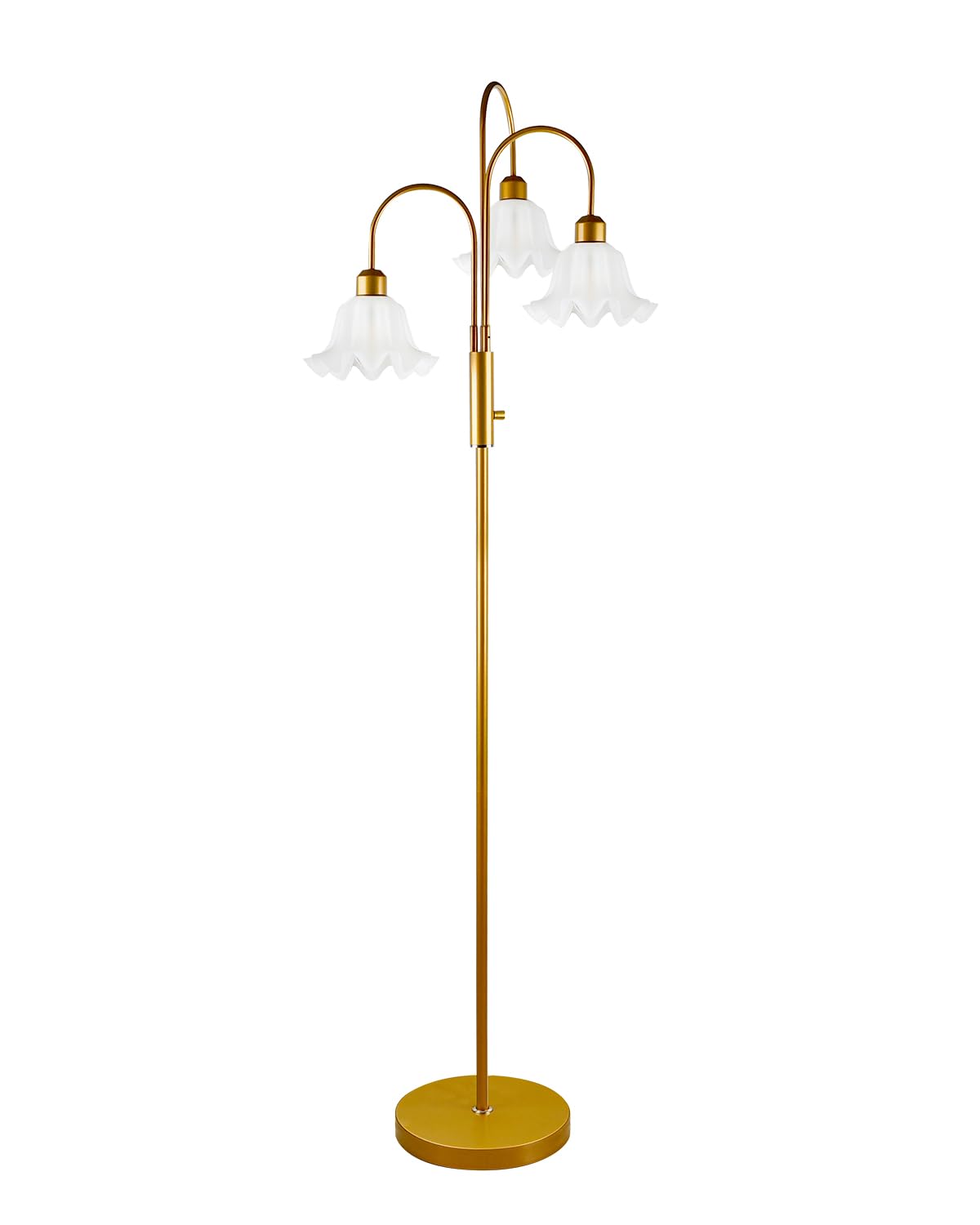 70IN Flower Floor Lamp for Living Room (Gold-3)