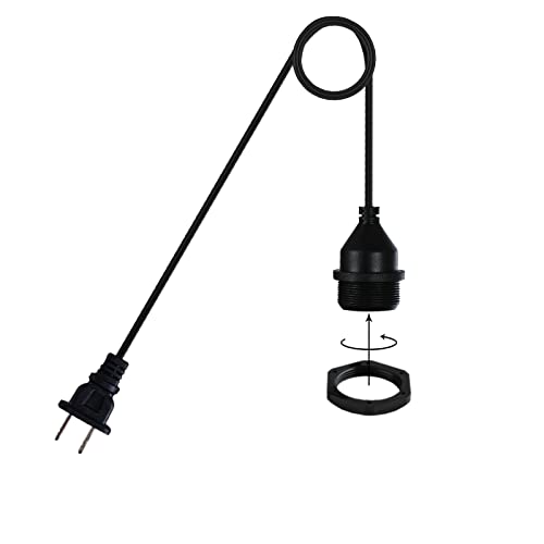 10Foot with Wire Electric Light Socket Waterproof Plug Light Outdoor Plug Light E26