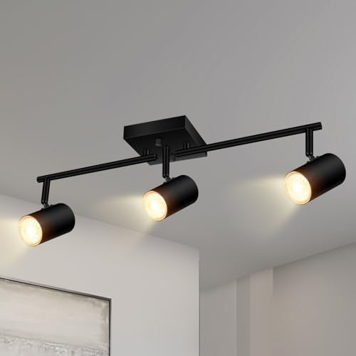 Track Lighting Fixtures Ceiling (3 light-black)