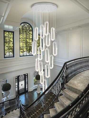 H138 LED Crystal Chandelier (Silver / 16 Rings (New))
