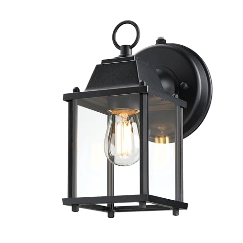 Outdoor Wall Light Fixture (Black / 1-Pack D2D)