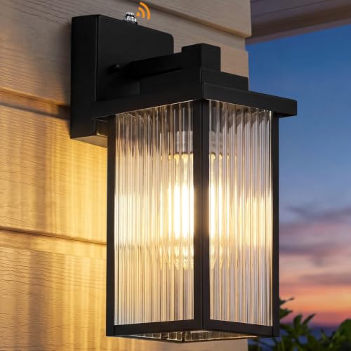 15 Inch Dusk to Dawn Outdoor Wall Light (Black / 15''-1 Pack)
