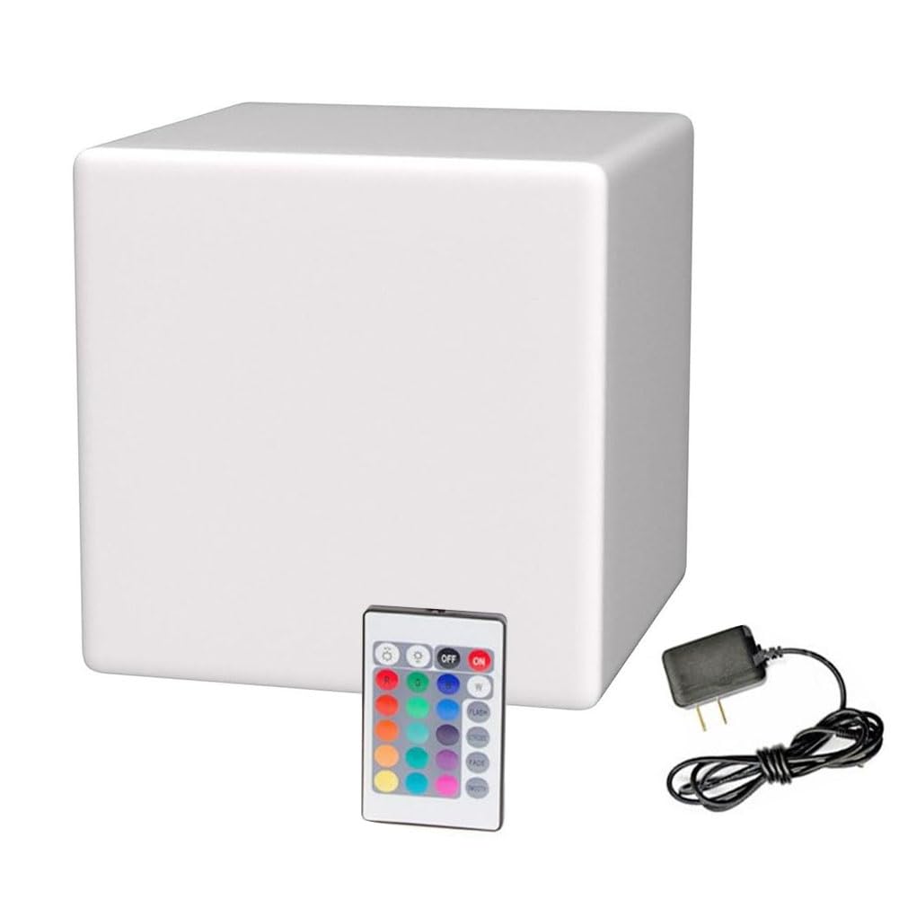 Cube Lights LED Cube Floor Lamp LED Glow Cube Seat w (80cm / White)