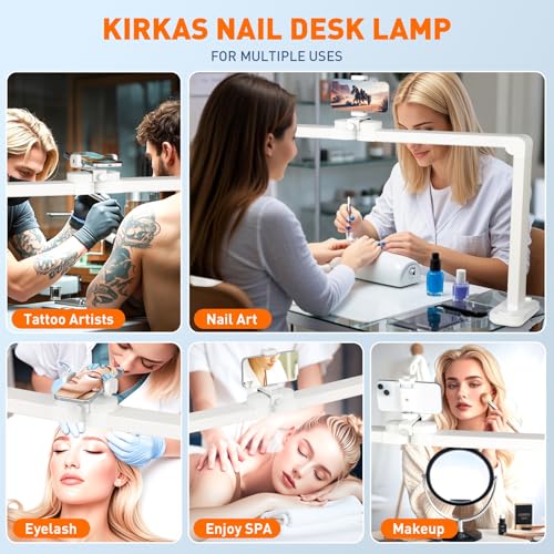 Half Moon Light for Nail Desk (White)