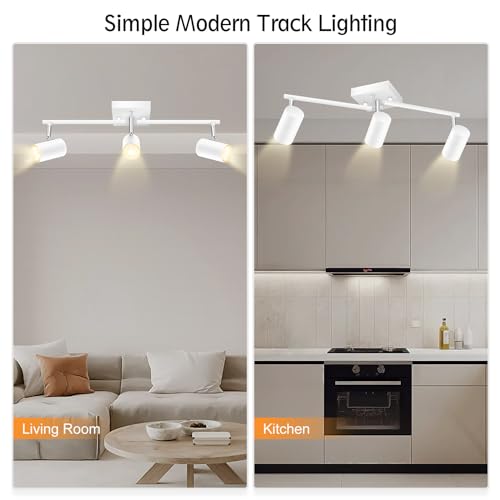 Track Lighting Fixtures Ceiling (3 light-white)