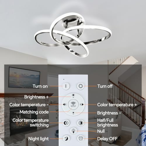 20" LED Chandelier (Chrome / 20in)