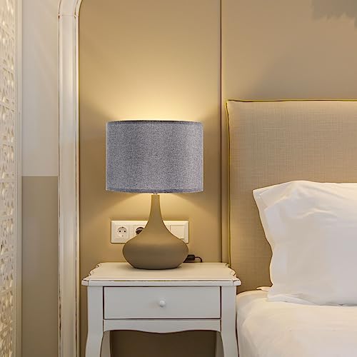 Drum Lamp Shades (Gray)