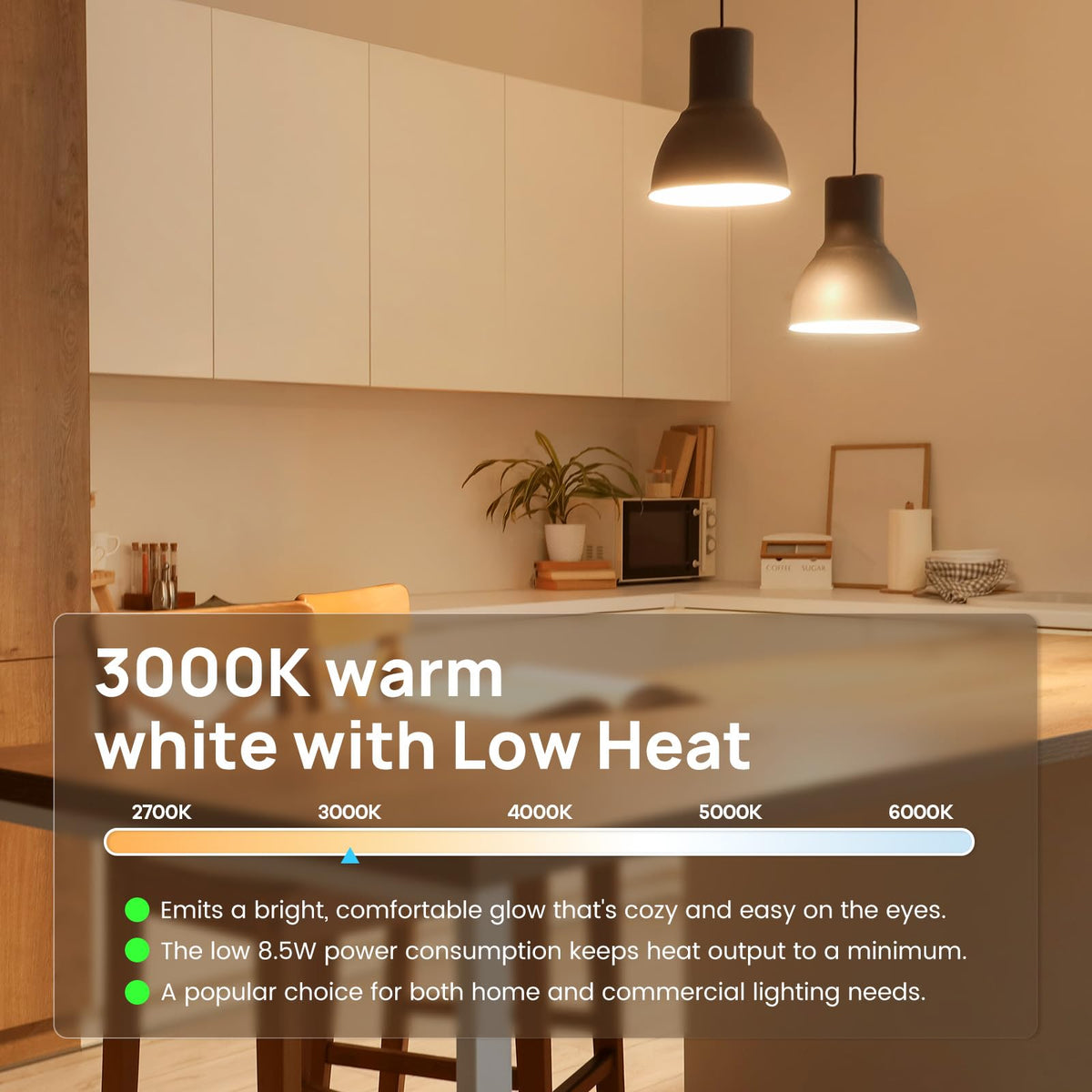 A19 LED Light Bulb (60w-warm White / 5 Pack)