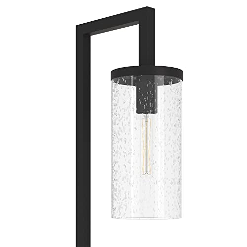 67" Modern 1 Light Floor Lamp (Black / 67" Floor Lamp - Seeded Shade)