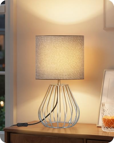 Small Table Lamp (Gray + Silver)